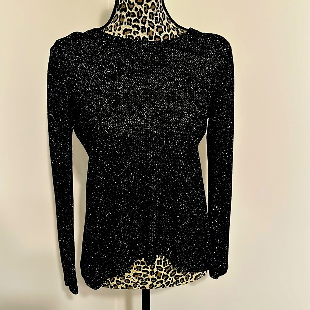 Glittery top with fun back